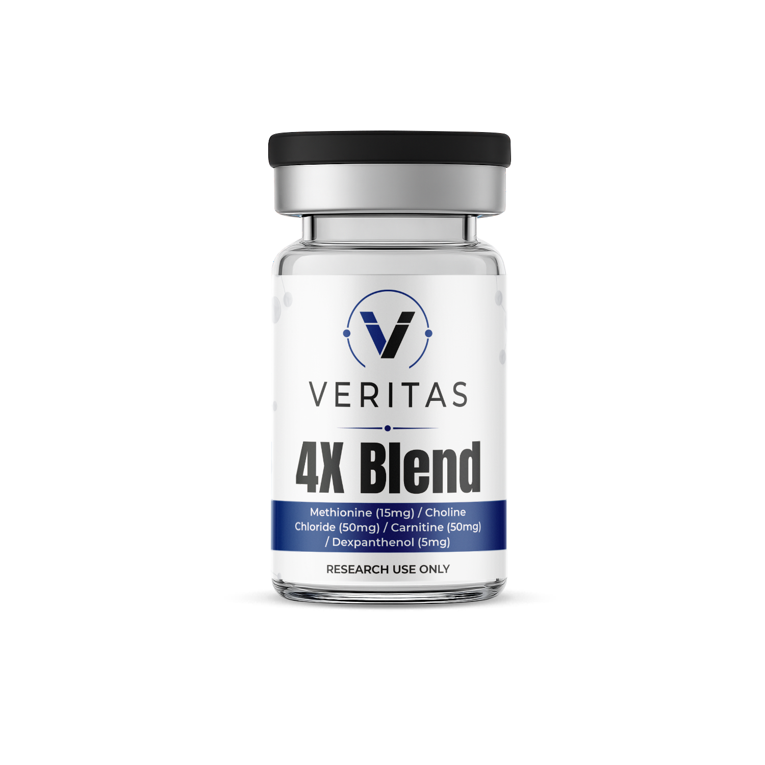 4X Blend Methionine (15mg) / Choline Chloride (50mg) / Carnitine (50mg) / Dexpanthenol (5mg)